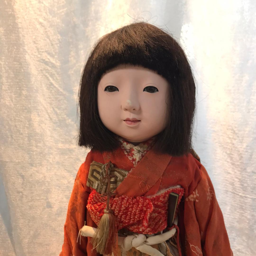 市松人形　女の子　豊龍斎　銘有
