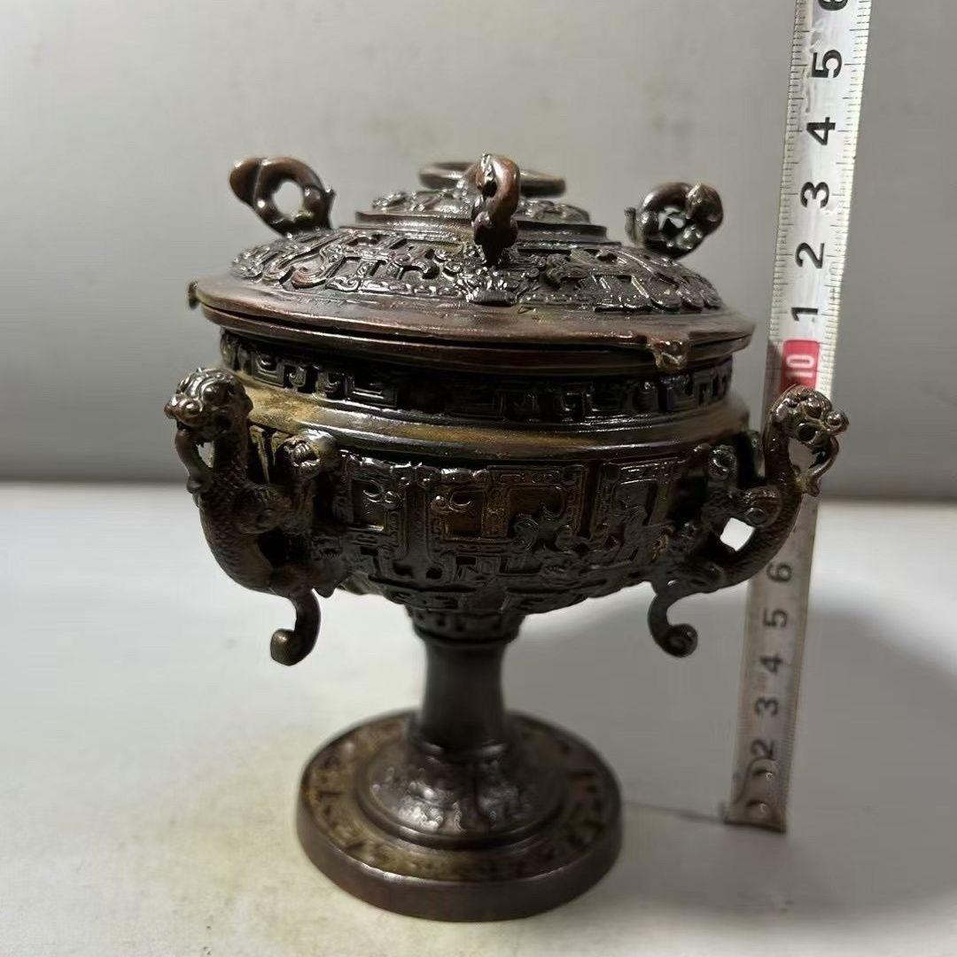 銅器 香炉 竜炉 香道具 装飾品 工芸品 置物