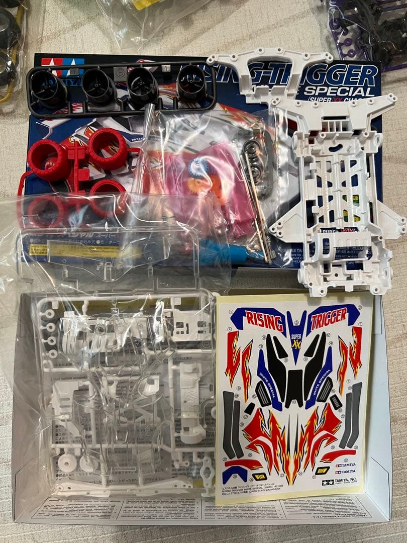 エアロミニ四駆各種、スーパーXシャーシ、VSシャーシ