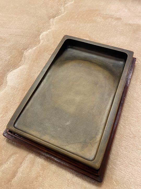 ㉘【再値下げ】硯　澄泥硯（鱔魚黄）　書道