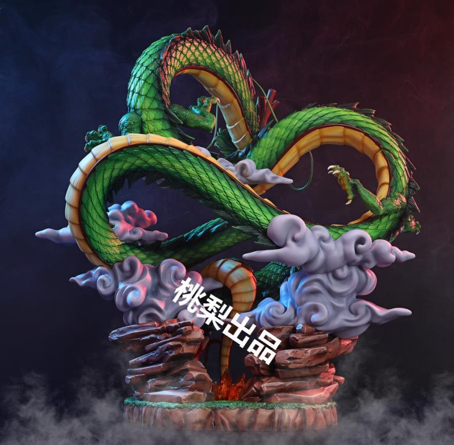 新品未開封『ドラコンボール』影迹　神龍＆少年孫悟空 ガレージキット スタチュー