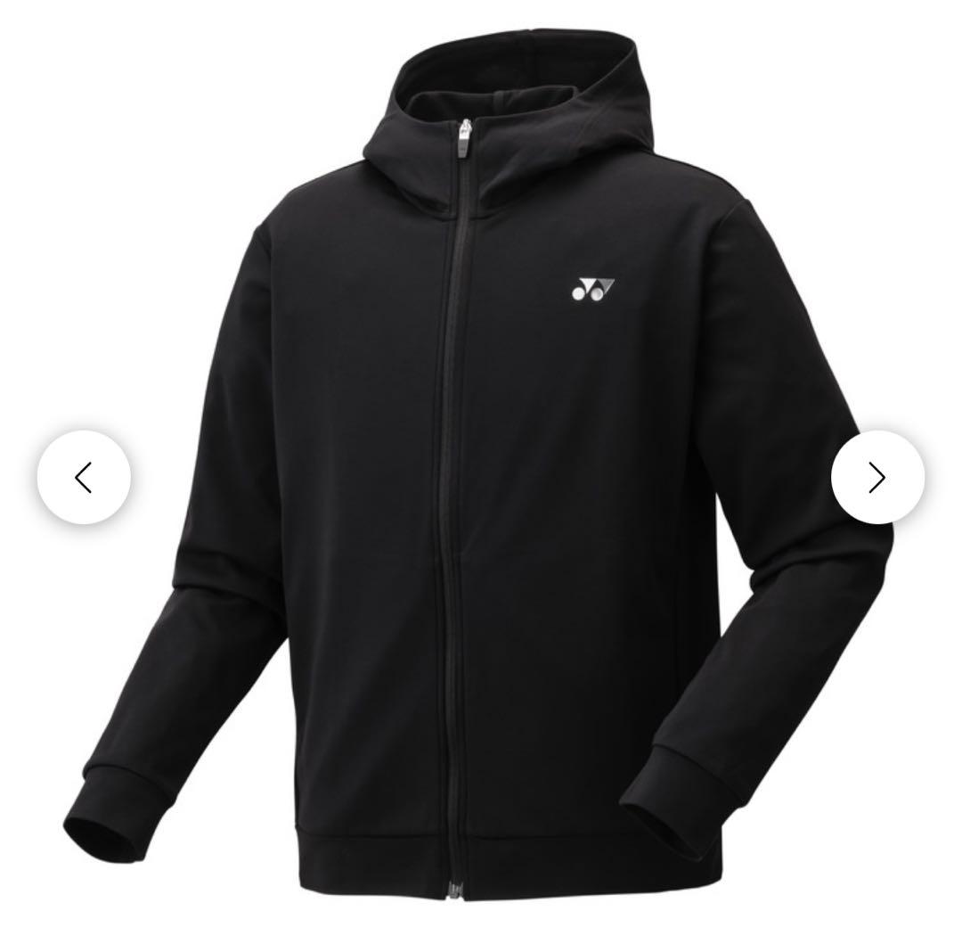 YONEX ブラック フード付きパーカー XO