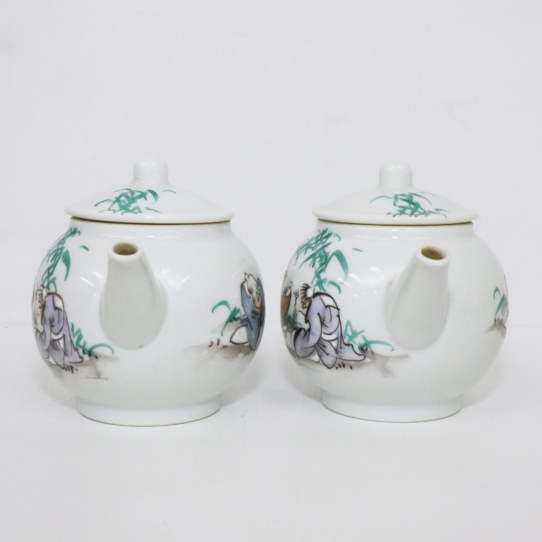 京焼 加藤和峰 急須 2客 煎茶 茶道具