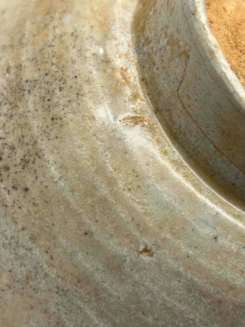 北宋時代　白磁鉢　青白磁茶碗　影青　定窯　唐物　古賞物(D-75)