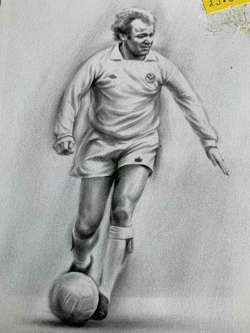 入手不可能！Leedsレジェンド・ビリー・ブレムナー素描画 ポストカード封筒入り