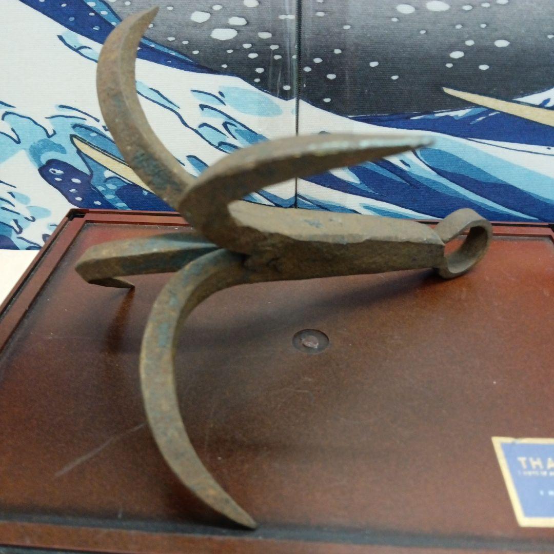 江戸時代忍者七つ道具Ninja海外コレクター向き稀少レア重厚古鉄製鉄鈎鈎縄当時物