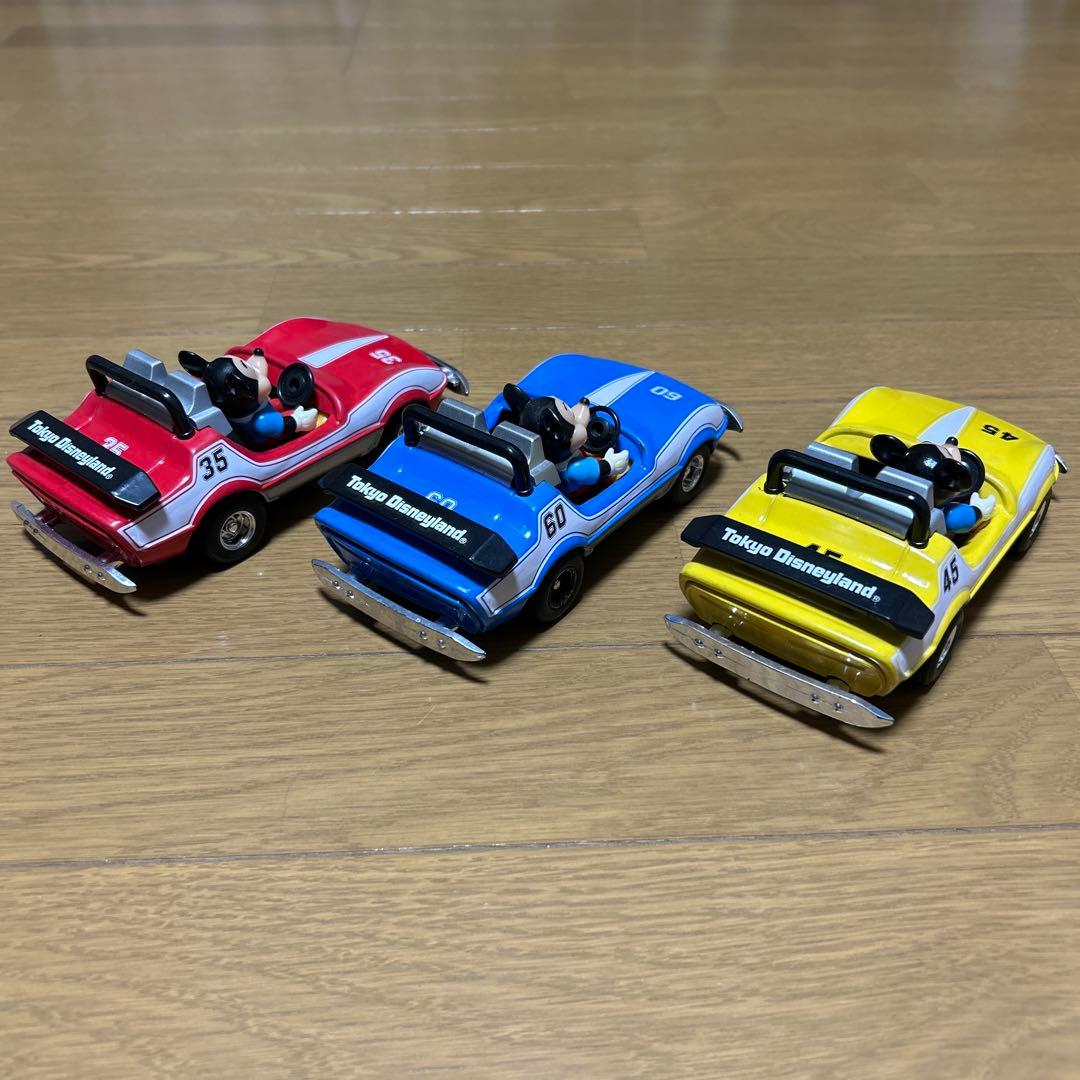 当時物　ブリキ製　グランドサーキットレースウェイ　3台セット　ディズニー