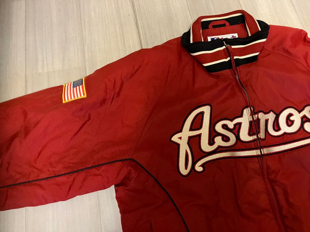 Majestic マジェスティック MLBスタジアムジャケット レッド