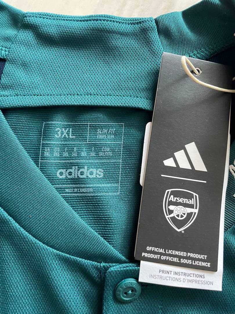 アーセナル adidas 23-24 3rd ユニフォーム 3XL