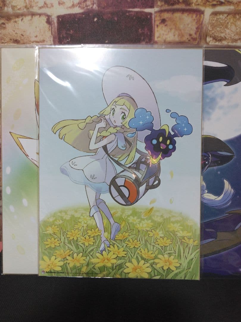 ポケモン　ミニポスター　リーリエ　グラジオ　ルザミーネ