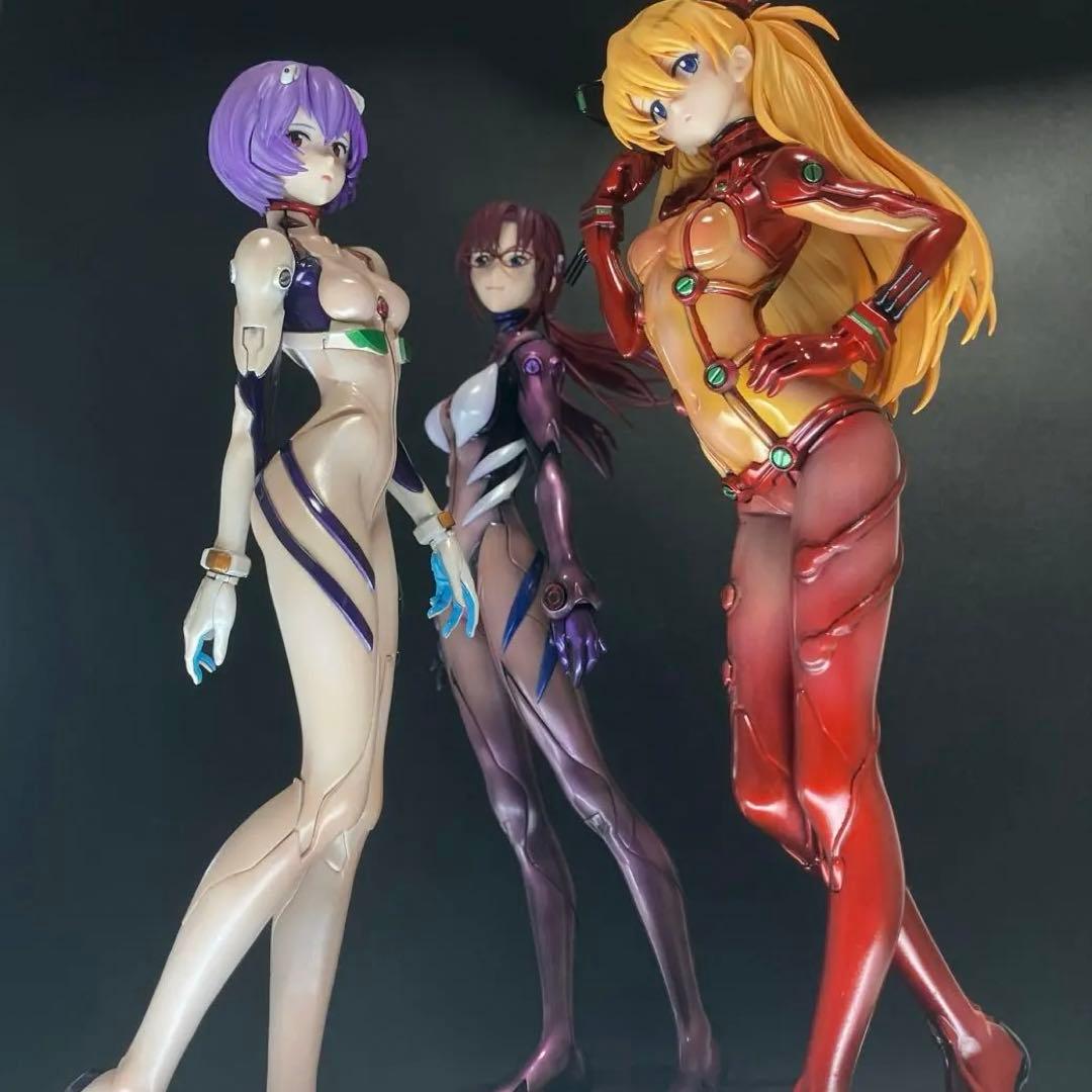 塗装済】PLAMAX アスカ・レイ・マリ 3点セット 【完成品】