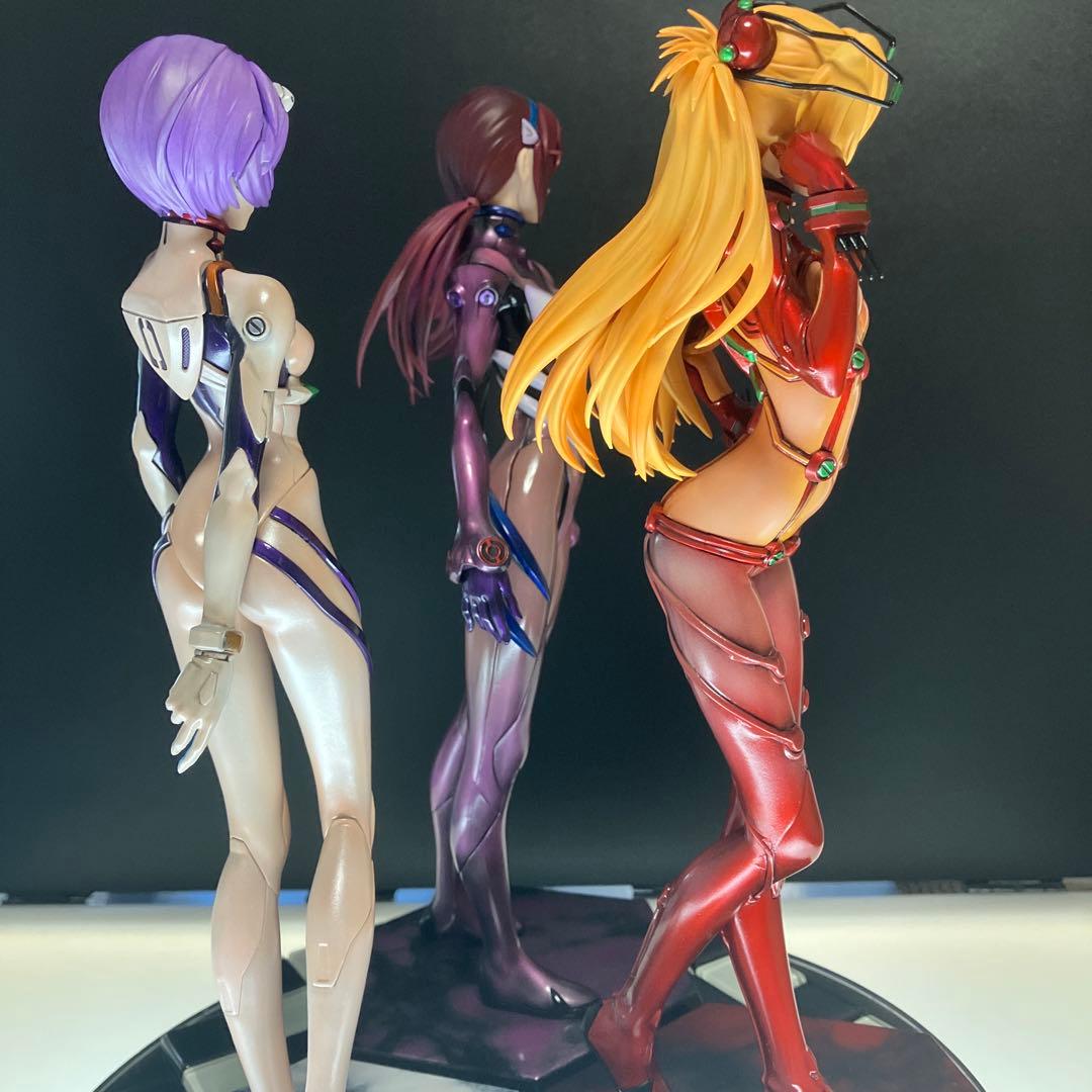塗装済】PLAMAX アスカ・レイ・マリ 3点セット 【完成品】