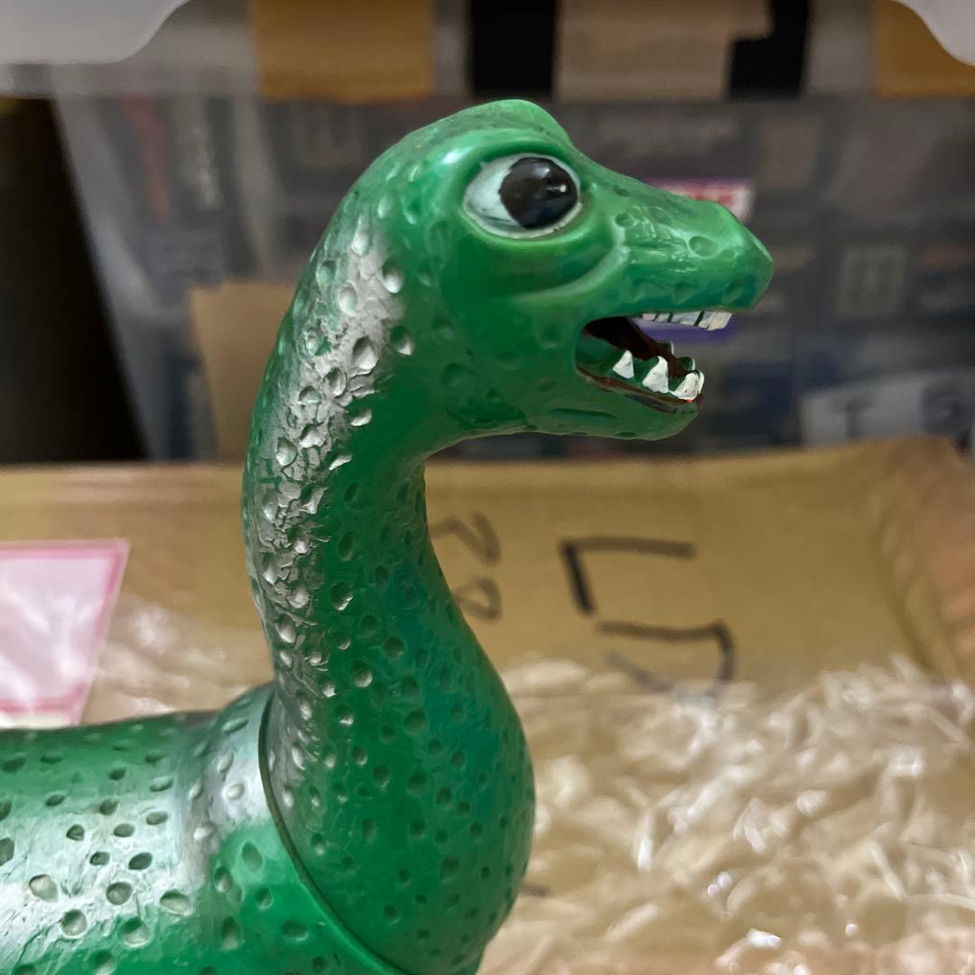 ⚠️激レア　野村トーイ　ネッシー　怪獣王子　ソフビ　緑色　1960年代　当時物