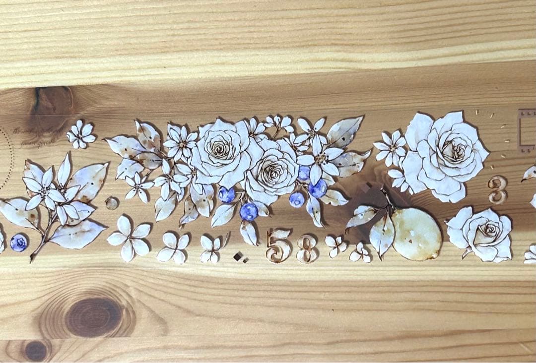 レモンと花 海外マステ 切り売り