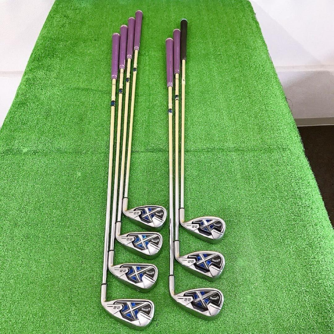 チ37★キャロウェイ X-22 7本アイアンセット R Callaway X22