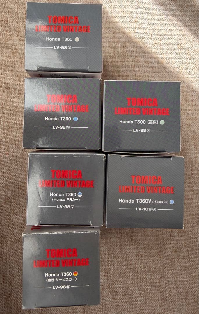 トミカリミテッドヴィンテージ ホンダT360 T500 T360V 6台