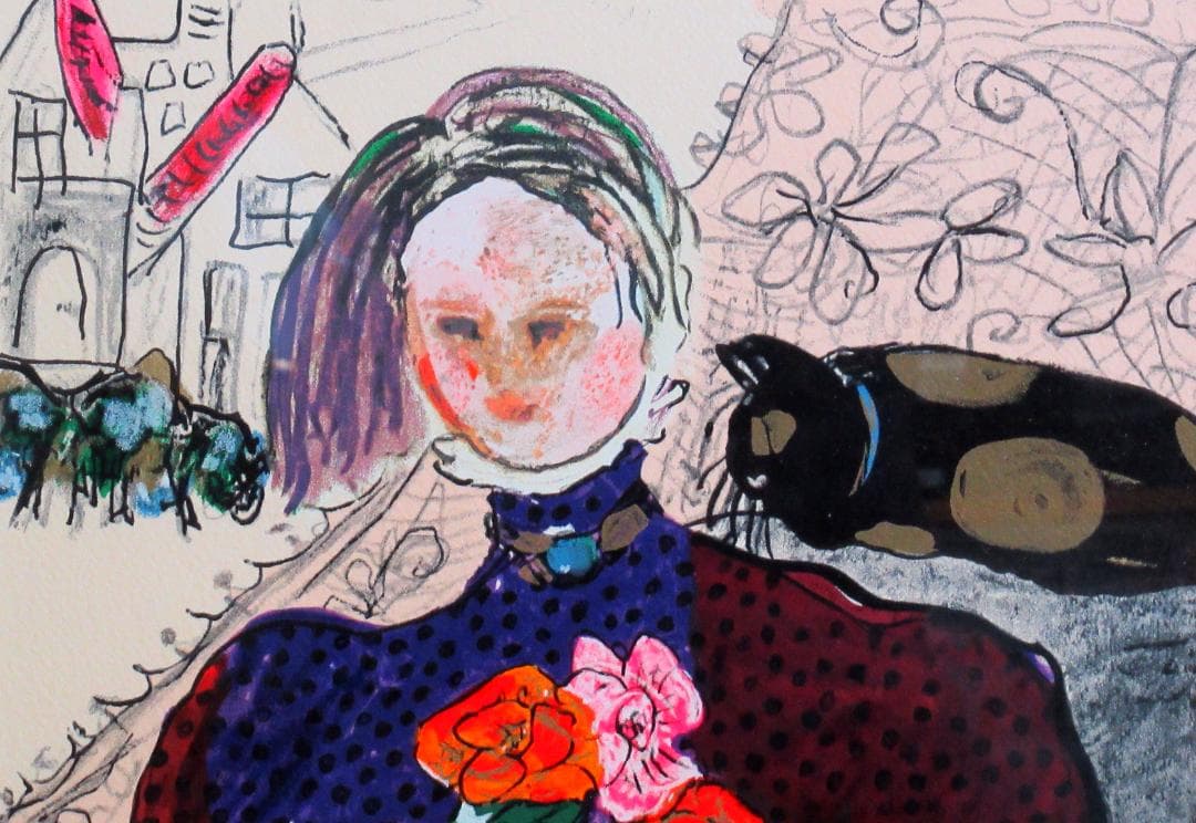 フジ子・ヘミング 版画「古いカーテン」