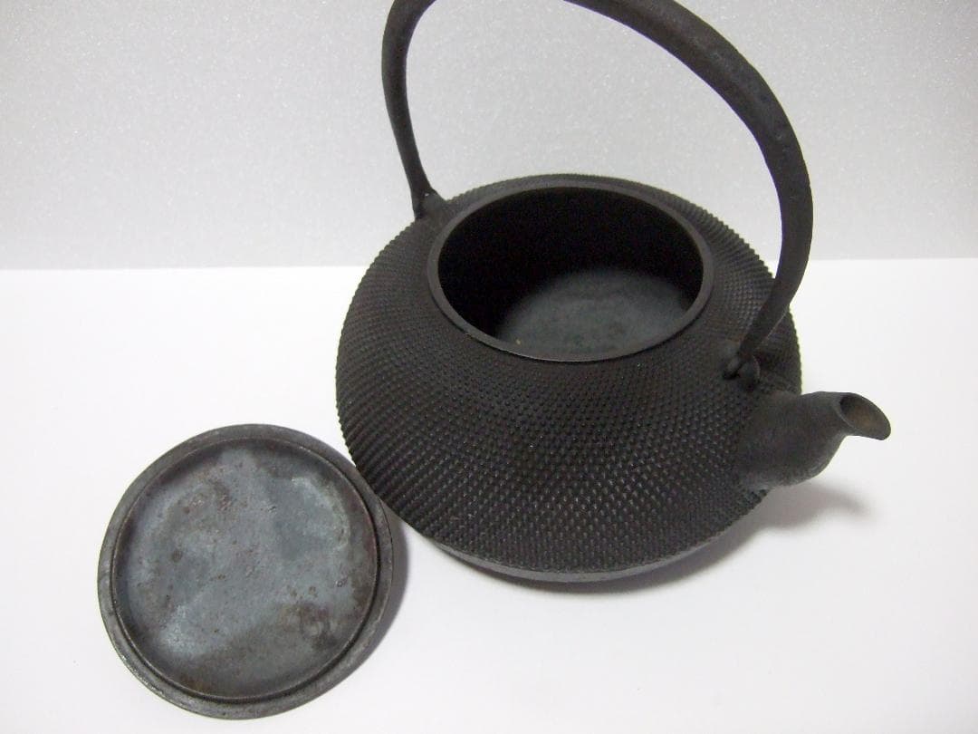 【未使用】南部鉄器 鉄瓶 あられ