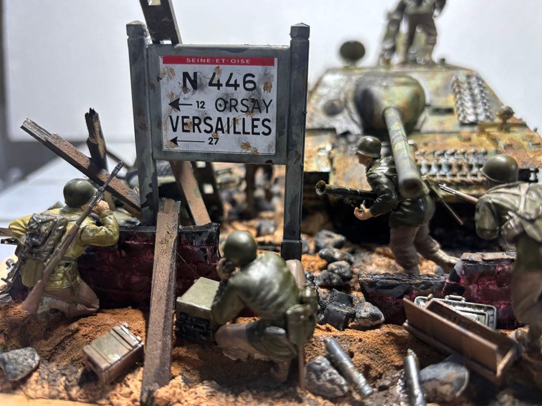 戦車　ジオラマ　ドイツ　アメリカ