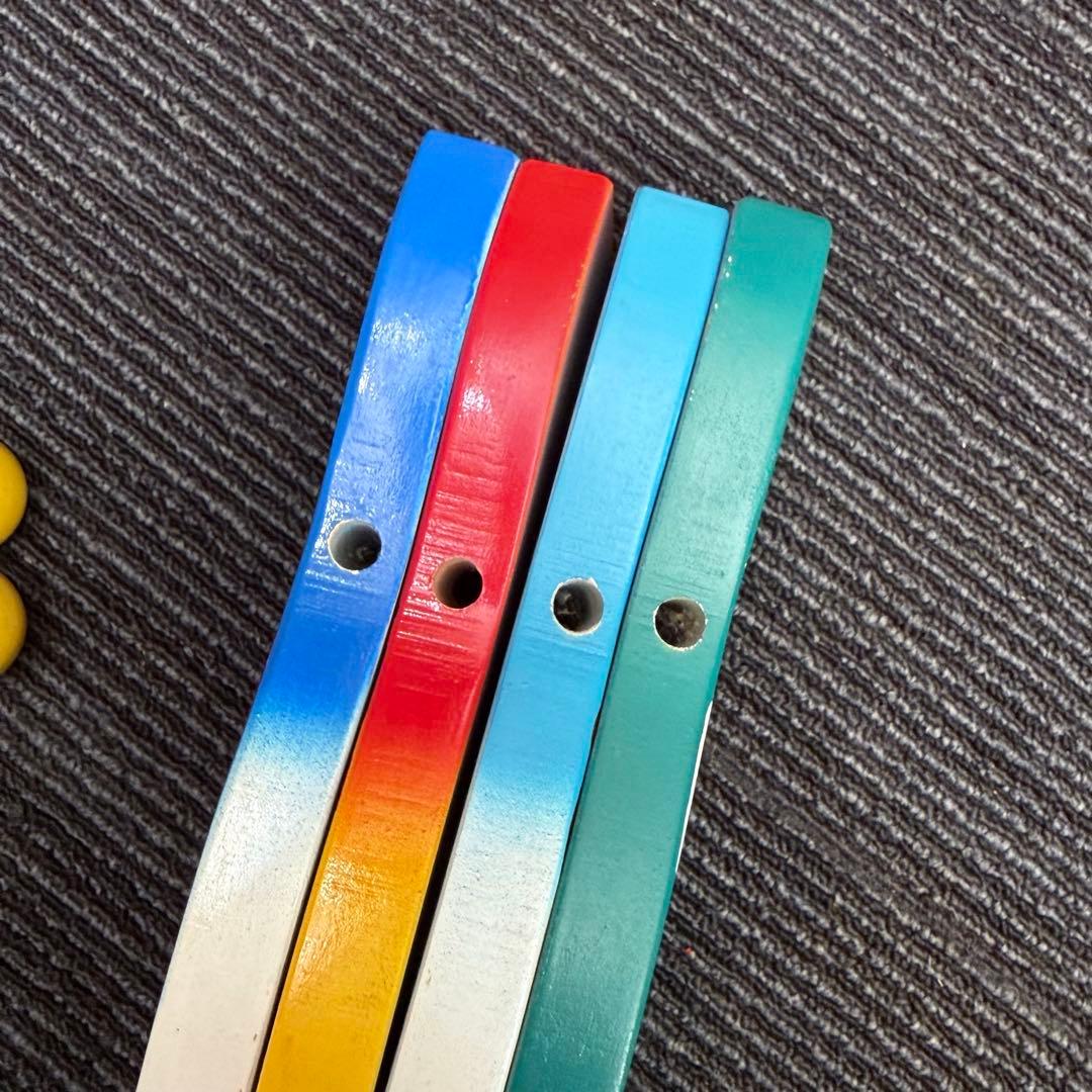【希少】フレーベル館 組木 動物 積み木 知育玩具 木製 木箱付き 昭和レトロ