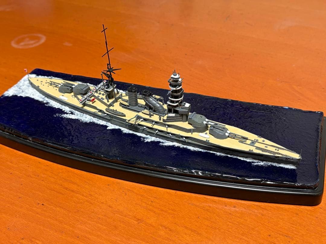 戦艦長門湾曲煙突　完成品