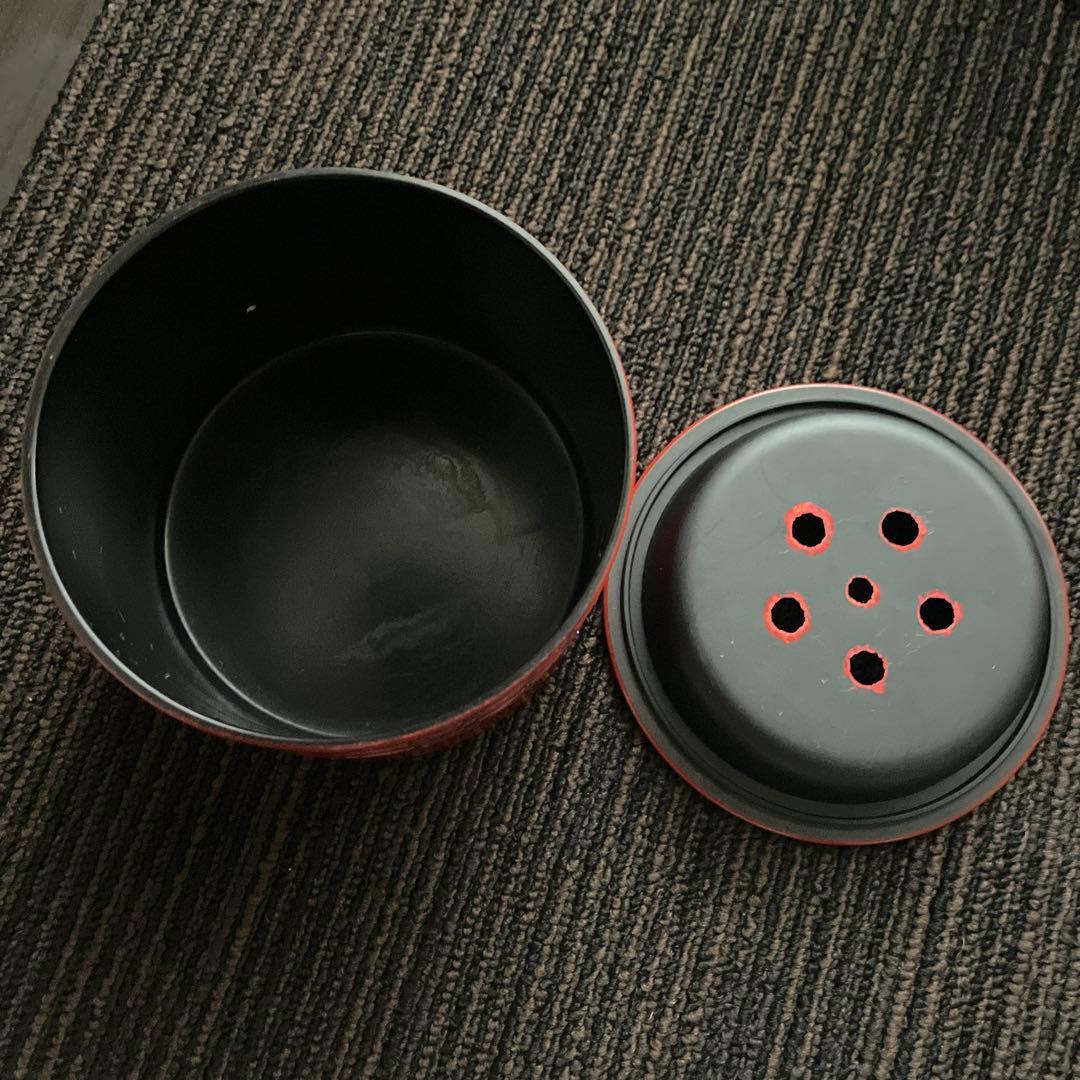 堆朱　漆器　仙台堆朱　茶びつセット