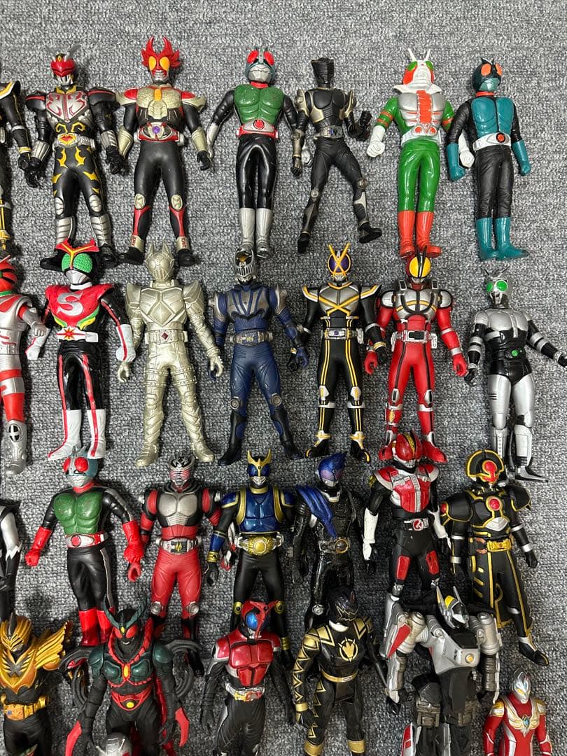 ★当時物 仮面ライダー フィギュア ソフビ レトロ バンダイ まとめ売り