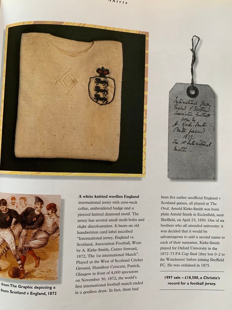 入手不可能！Football Memorabiliaフットボール関連商品価格掲載