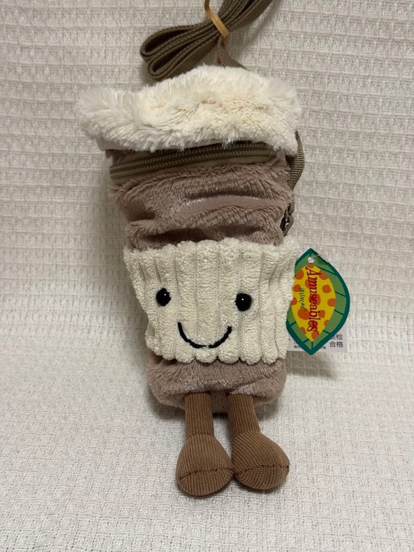 Amuseables Perkle Coffee ショルダーバッグ ぬいぐるみ