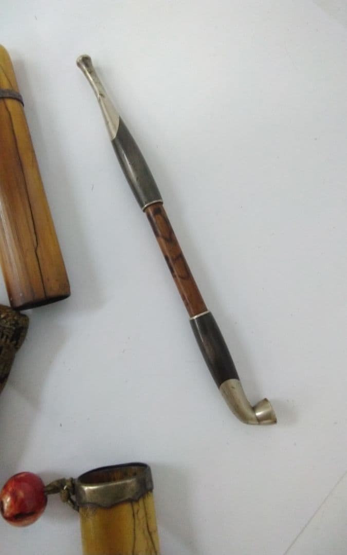 骨董　煙草入れ　キセル付き