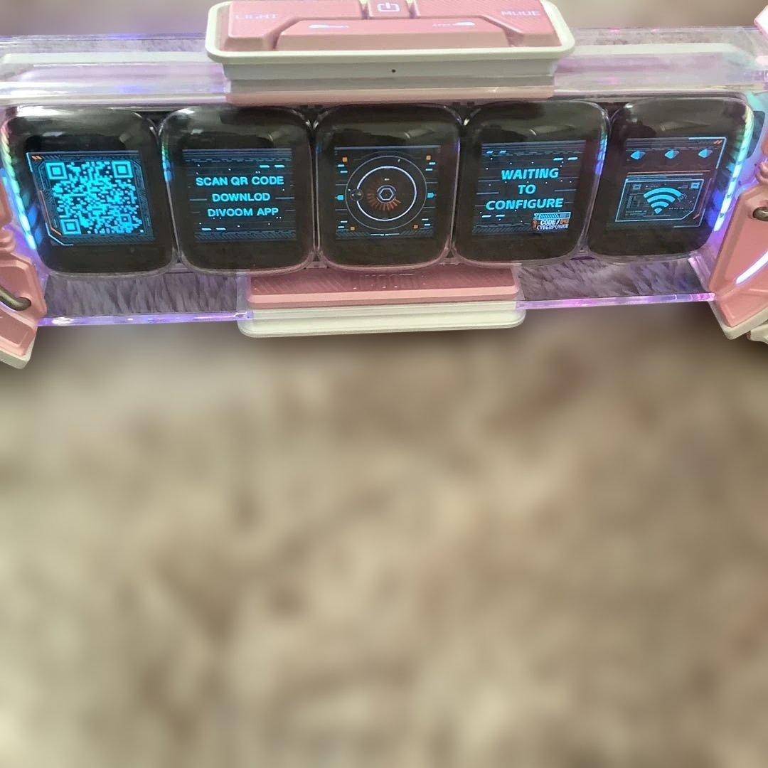 Divoom Times Gate ピンク 36×21×11.8cm