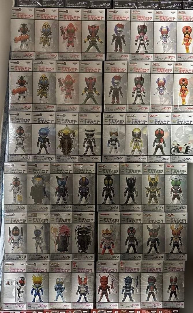 仮面ライダー フィギュア セット　ワーコレ　135個くらい