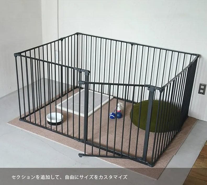 スカンジナビアン ペットケージ XXL ブラック 黒 ペット用品 スクエア型