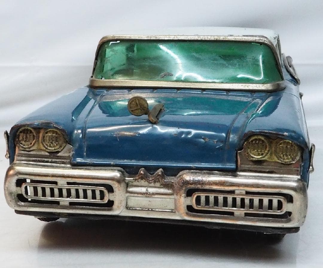米澤【58マーキュリー モントクリア青 大】ブリキ tin toy car箱無