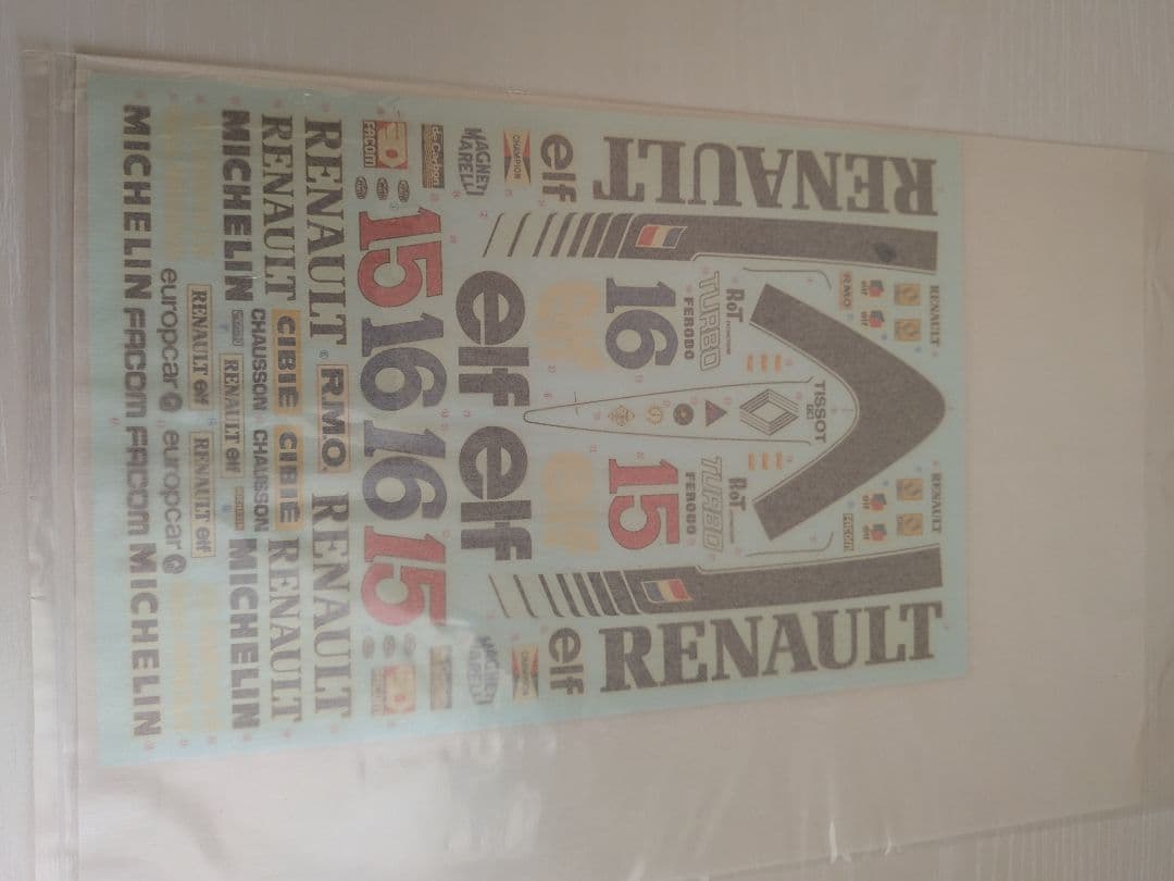 F1 タミヤ製 1/12ビッグスケール ルノーRENAULT RE-20 ターボ