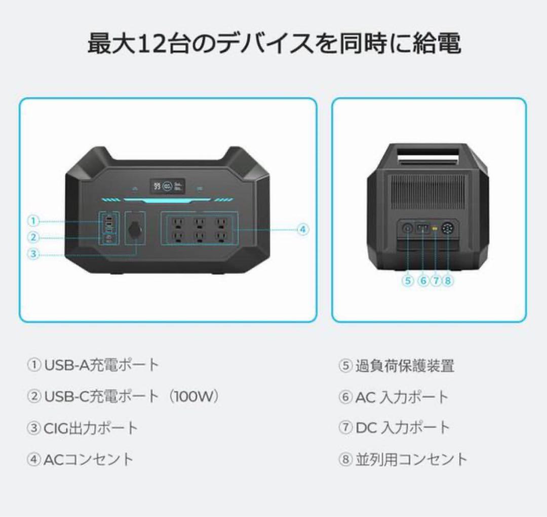 RENOGY ポータブル電源 1000 リン酸鉄リチウムイオンバッテリー 大容量