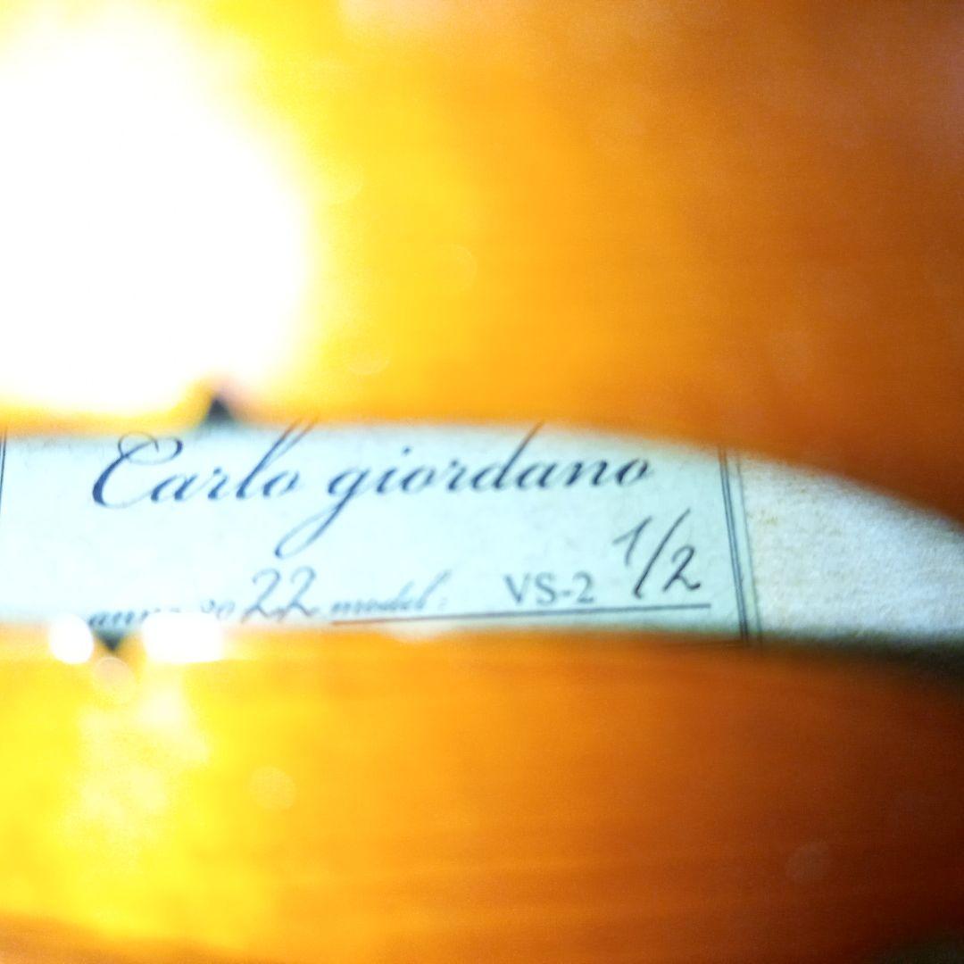 美品◎Carlo giordano バイオリン VS-2 1/2サイズ 22年製