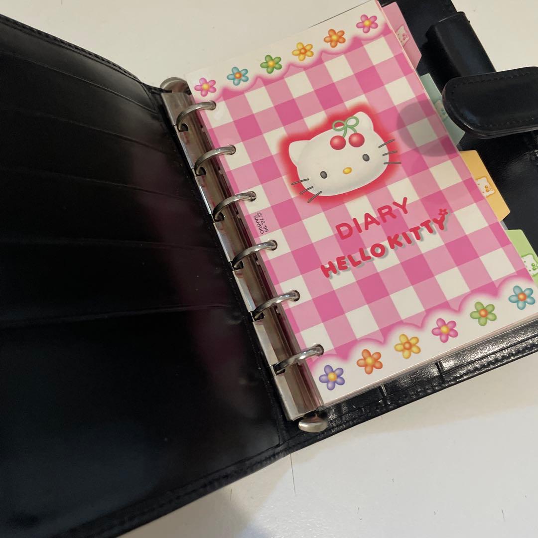 【正規品】当時品 1999年 平成 サンリオ ハローキティ 本革手帳