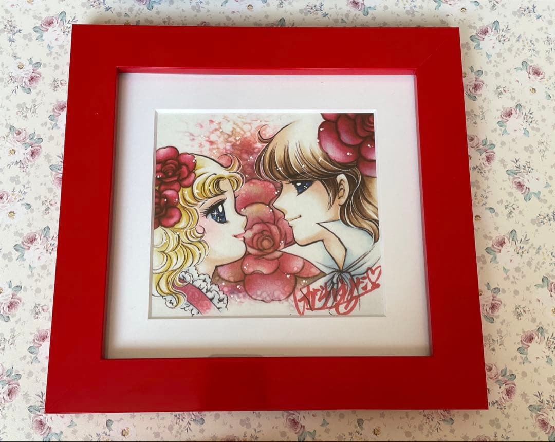 【新品未使用】いがらしゆみこ　イラスト　サイン　額入り