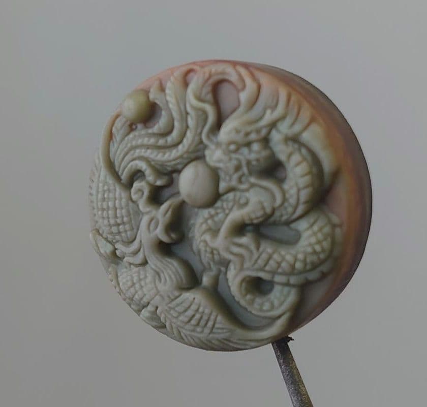紫袍玉⑦龍と鳳凰ビーズ