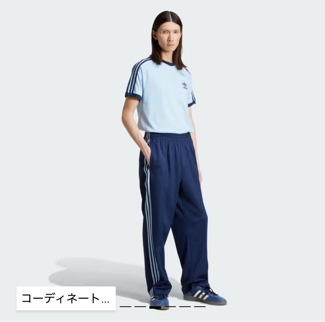 アディカラー バギーフィット ファイヤーバードトラックパンツ　Mサイズ ネイビー