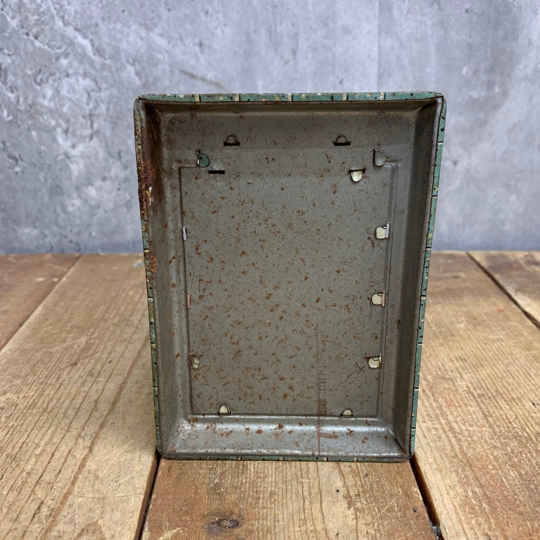 3F 【昭和レトロ】ブリキ 貯金箱 蔵型 AOKI TOY 日本製 ヴィンテージ