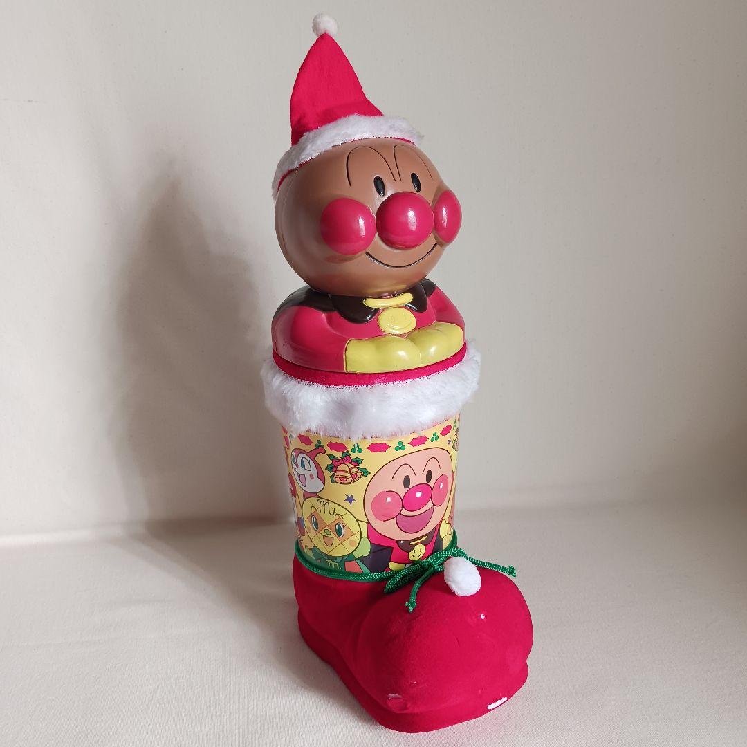 商*い様 不二家　アンパンマン　クリスマス ブーツ　壁掛け袋付き　レトロ