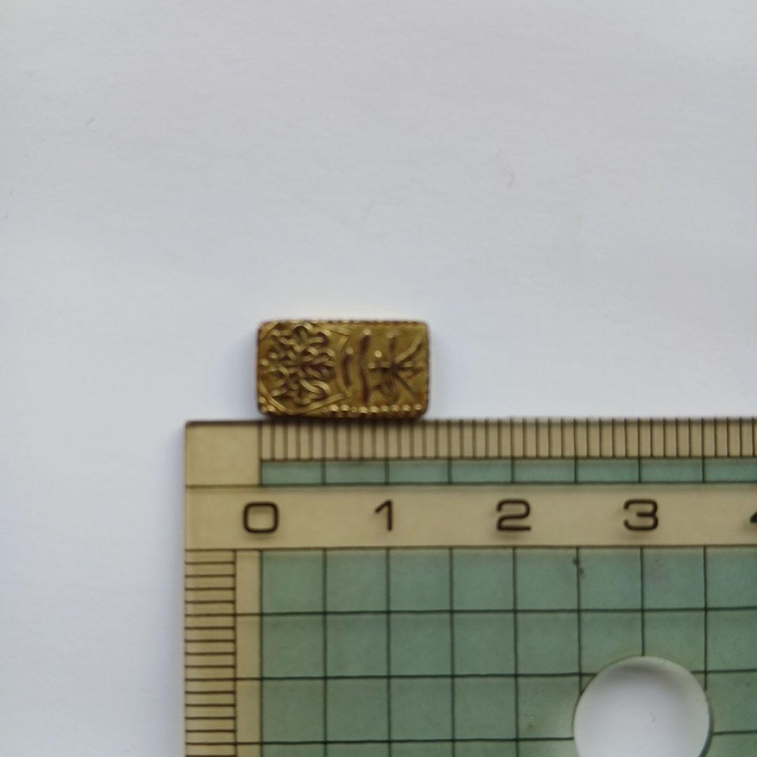 二朱判金1枚　1.26g　古銭