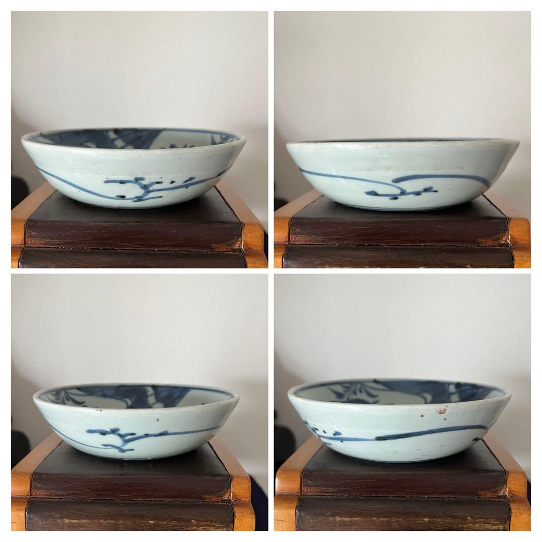 古美術　染付小皿　小鉢 共箱　XG44-6