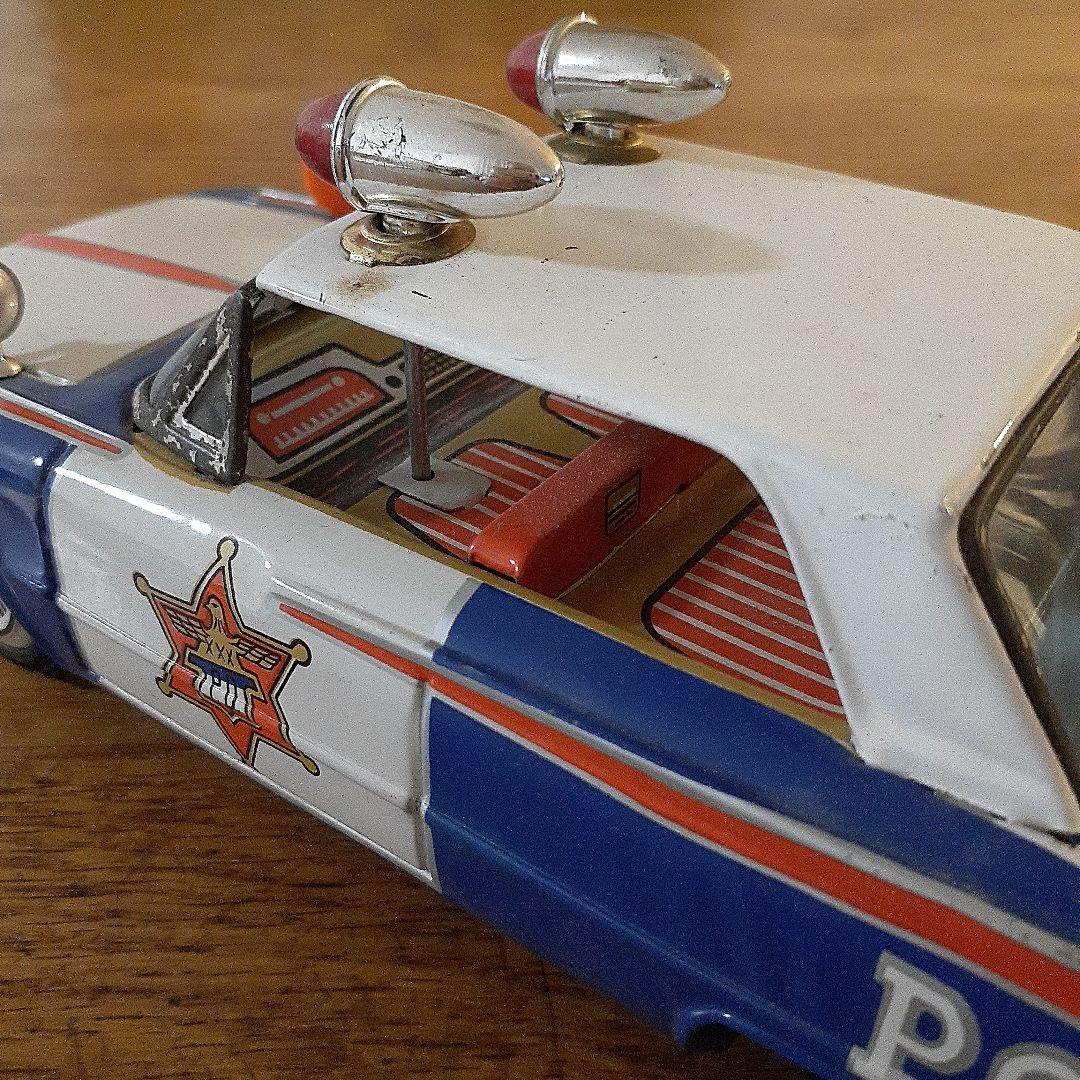 イチコー『FORD パトカー』ブリキのおもちゃ　箱付き　日本製 !!