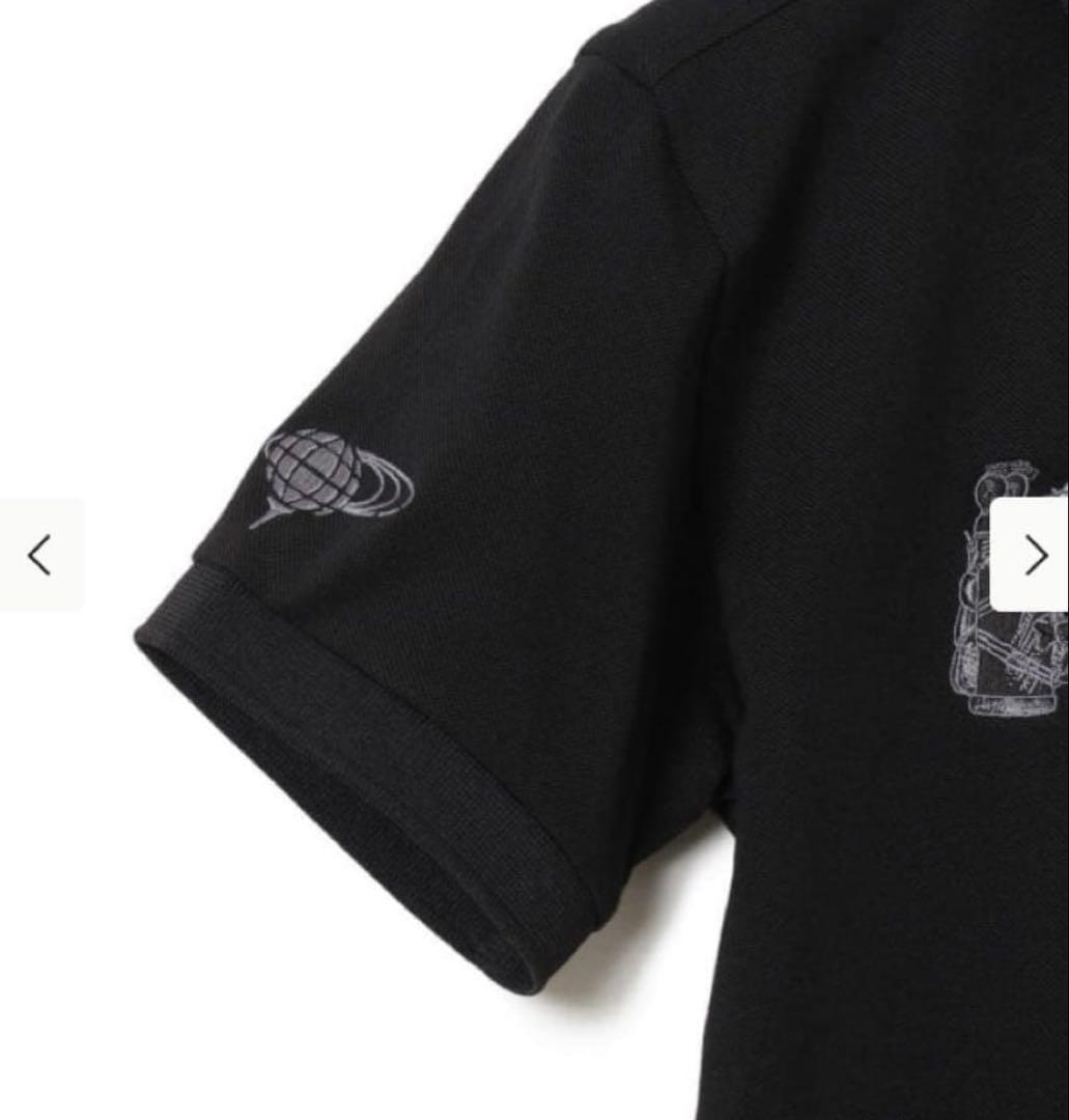 BEAMS GOLF ブラックポロシャツ　スヌーピー