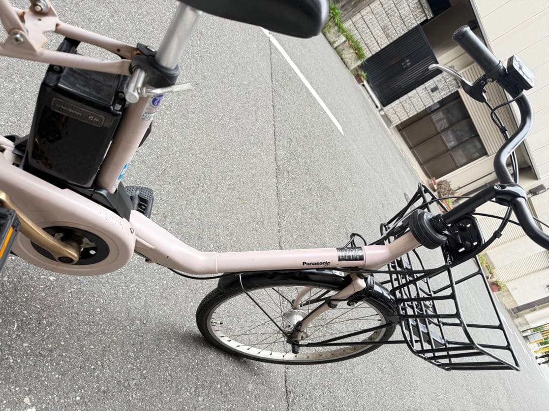 子供乗せ　パナソニック　電動アシスト自転車 チャイルドシート付き ピンク