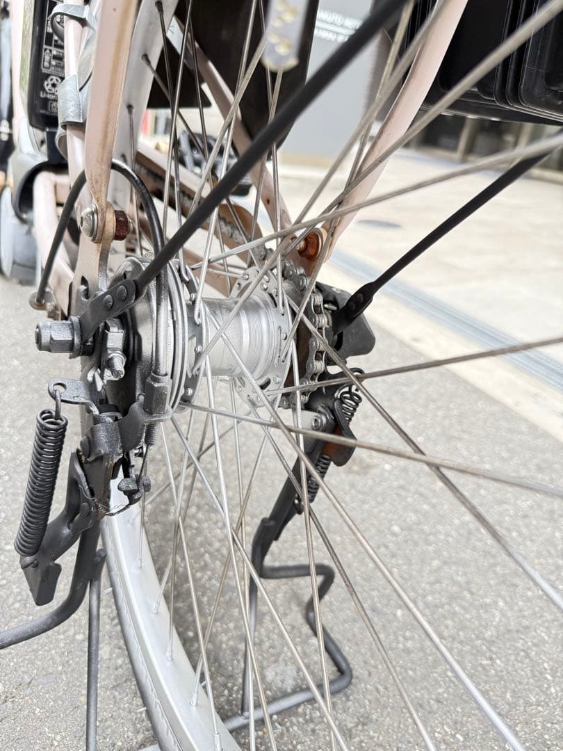 子供乗せ　パナソニック　電動アシスト自転車 チャイルドシート付き ピンク