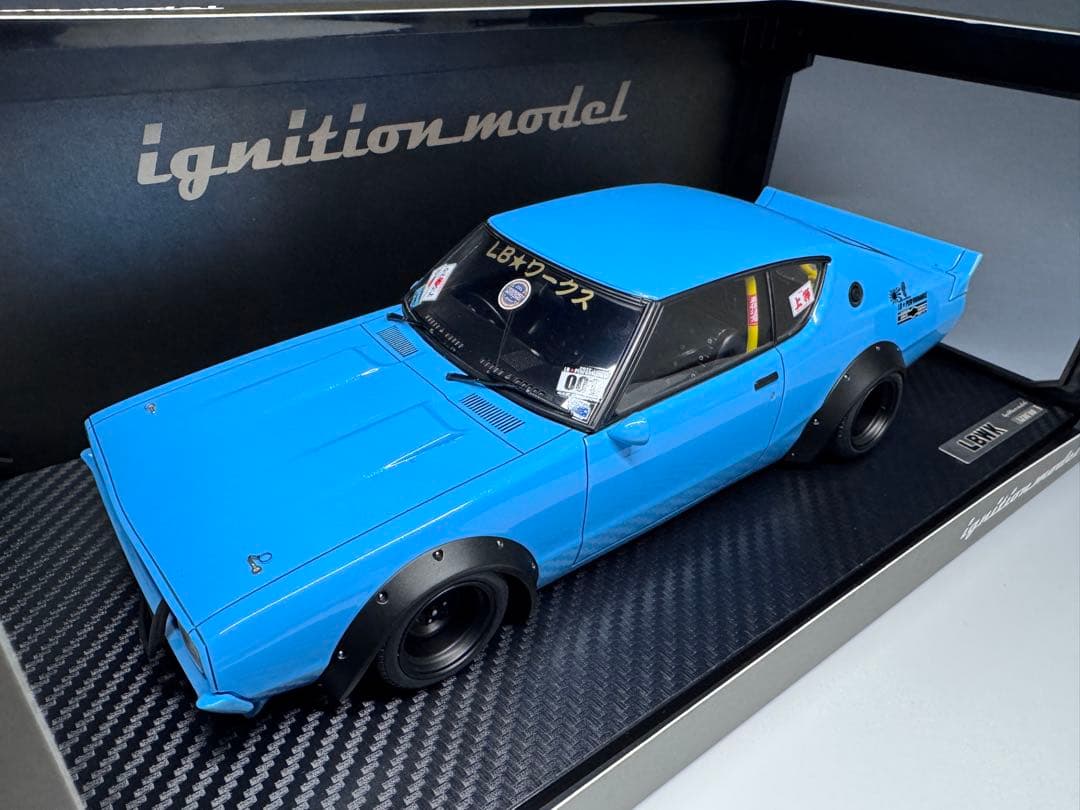 IG 1/18 LB ワークス ケンメリ 2ドア ライトブルー 3219